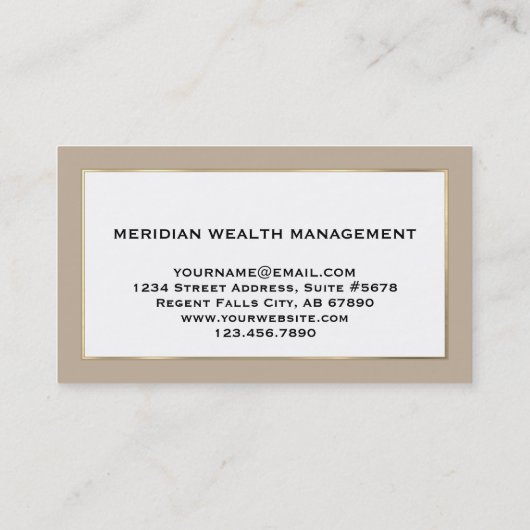 財務顧問名刺 名刺 (裏面)