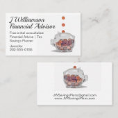 財務顧問貯蓄会計士 名刺 (正面/裏面)