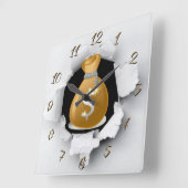 財務顧問 スクエア壁時計 (傾斜)