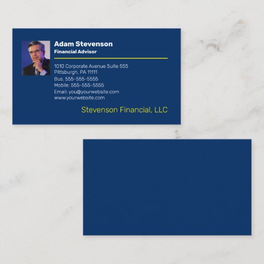財務顧問 |プランナープロフェッショナル事業 名刺 (正面/裏面)