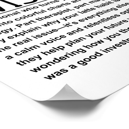 財務顧問 ポスター (角)