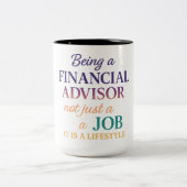 財務顧問-ライフスタイル ツートーンマグカップ (中央)