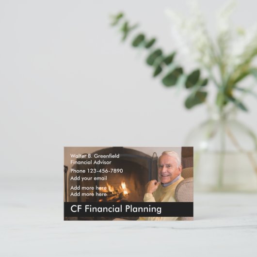 財務顧問 名刺 (スタンド正面)
