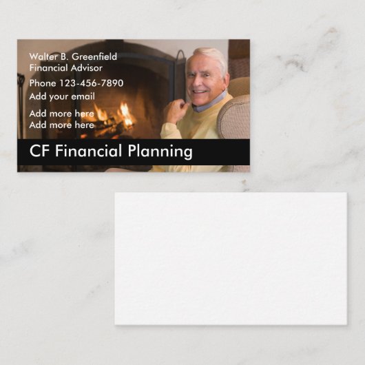 財務顧問 名刺 (正面/裏面)