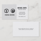 財務顧問 | 投資 | 名刺 (正面/裏面)