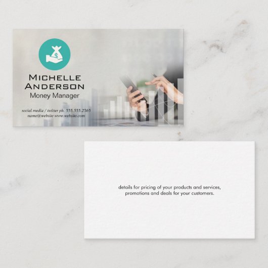 財務 | 株価チャート 名刺 (正面/裏面)