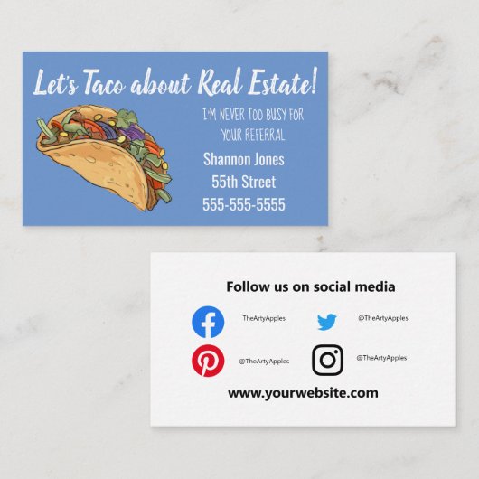 財団実在タコ評価マーケティング戦略 名刺 (正面/裏面)