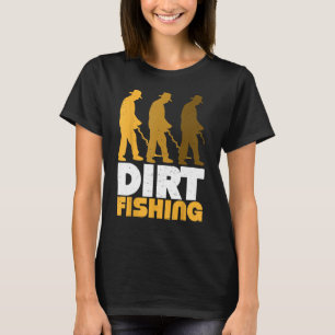 財宝を探す汚れ魚釣り金属検出器 Tシャツ