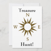 財宝狩りの招待 招待状 (正面)