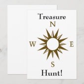 財宝狩りの招待 招待状 (正面/裏面)