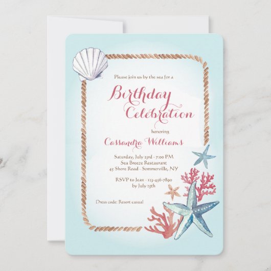 財宝from the Sea招待状 招待状 (正面)