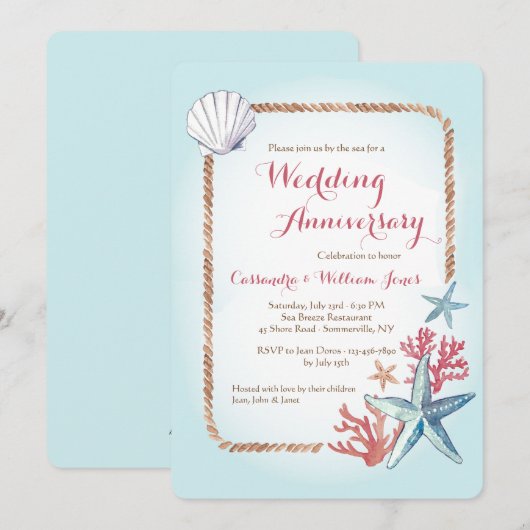 財宝from the Sea招待状 招待状 (正面/裏面)