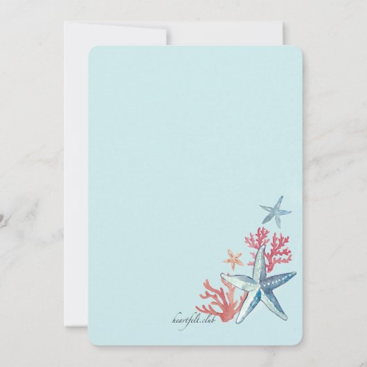 財宝from the Sea招待状 招待状 (裏面)