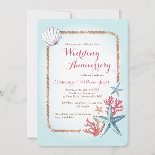 財宝from the Sea招待状 招待状 (正面)