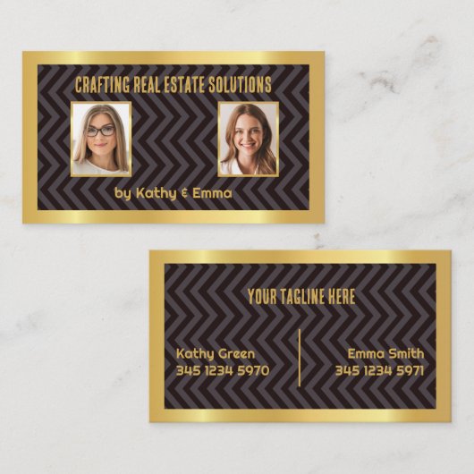 財実在務名 名刺 (正面/裏面)