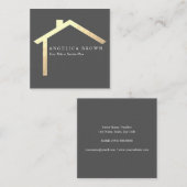 財実在団名刺 スクエア名刺 (正面/裏面)