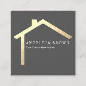 財実在団名刺 スクエア名刺 (正面)