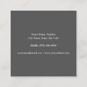 財実在団名刺 スクエア名刺 (裏面)