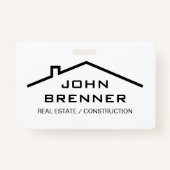 財実在産・不動産開発名前をカスタムする バッジ (正面)