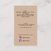 財実在産QRコードプロフェッショナル写エレガント真  名刺 (裏面)