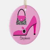 財布および靴のクリスマスのオーナメント セラミックオーナメント (右)