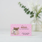 財布のお母さんカードのかわいいチワワ コーリングカード (スタンド正面)