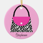 財布のクリスマスのオーナメント セラミックオーナメント (正面)