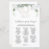 財布のゲームのベビシャワーゲーム (正面/裏面)