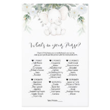 財布のゲームのベビシャワーゲーム