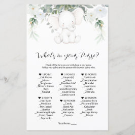 財布のゲームのベビシャワーゲーム