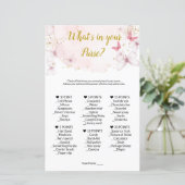 財布のゲームの中に何があるか。赤ちゃんシャワーゲーム (スタンド正面)