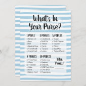 財布のゲームの中に何が青い白いシャワー (正面/裏面)