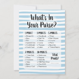 財布のゲームの中に何が青い白いシャワー