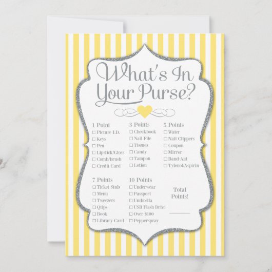 財布のゲームの中に何が黄色の灰色のシャワー (正面)