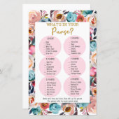 財布のシャワーゲーム、シャワーゲームの内容 (正面/裏面)