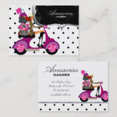 財布のスクーターの女の子のハンドバッグのファッションの点 名刺 (正面/裏面)