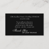 財布のデザイン3のファッションビジネスカードのライン 名刺 (裏面)