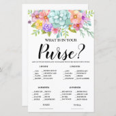 財布のピンクのフローラブライダルゲーム (正面/裏面)