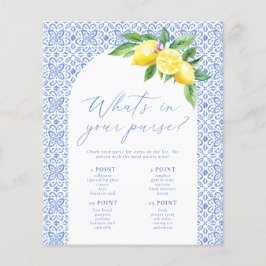 財布のブライダルシャワーゲームのイタリアン内容