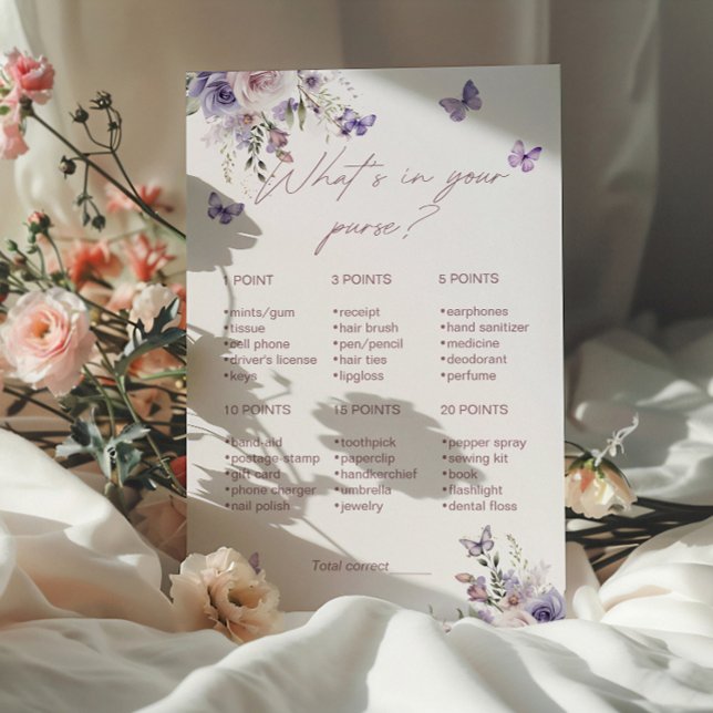 財布のブライダルシャワーゲームカードの内容 (クリエイターアップロード済み)