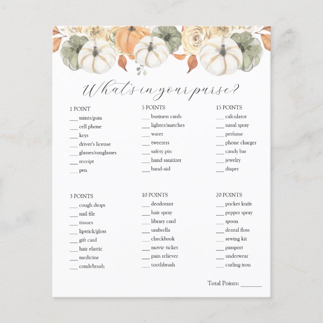 財布のブライダルシャワーゲーム (正面)