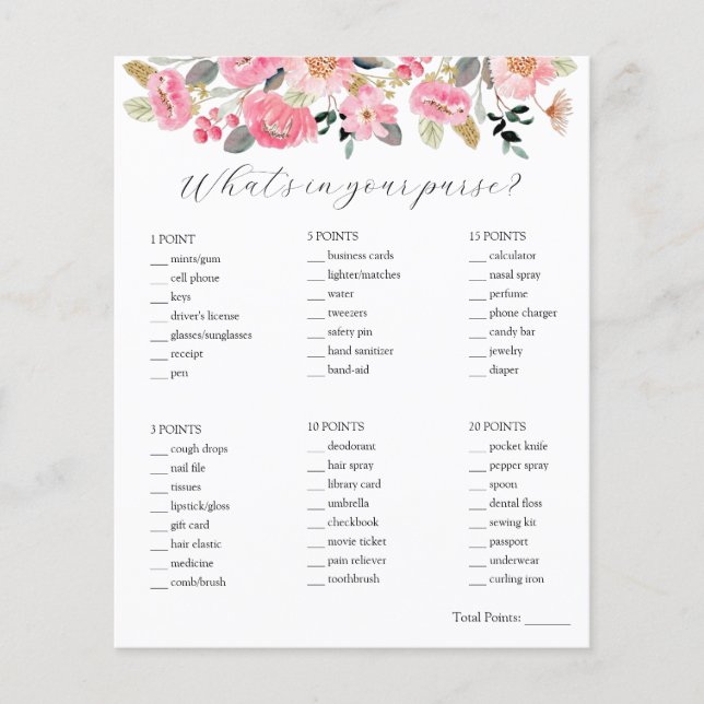 財布のブライダルシャワーゲーム (正面)