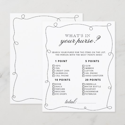 財布のブライダルシャワー (正面/裏面)