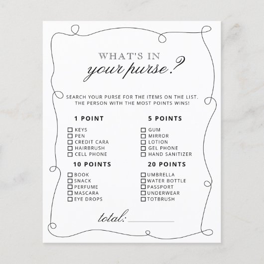 財布のブライダルシャワー (正面)