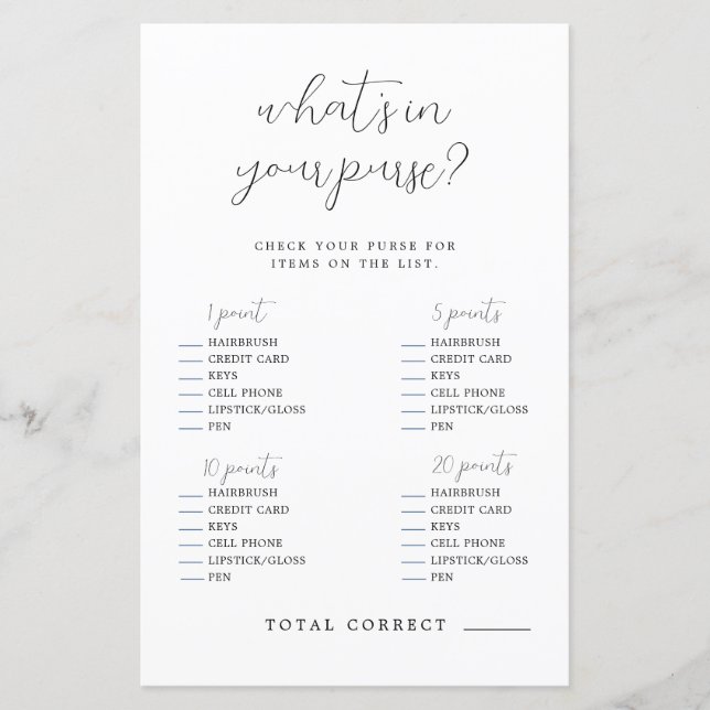 財布のブライダルシャワー (正面)