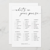 財布のブライダルシャワー プログラム (正面/裏面)