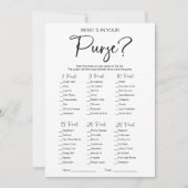 財布のブライダルシャワー 招待状 (正面)