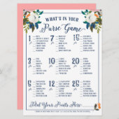 財布のブライダルシャワー 招待状 (正面/裏面)