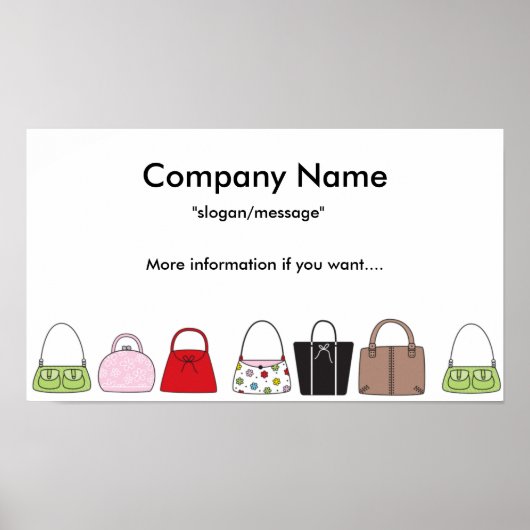 財布のポスター/プリント ポスター (正面)