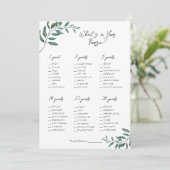 財布の中に何があるか – ブライダル/赤ちゃんシャワーゲーム シーズンカード (スタンド正面)